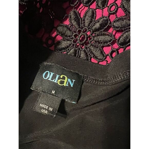 Olian maternity/post 3/4 Sleeve Lace Knee Length Dress Multicolor Size M - Picture 6 of 7